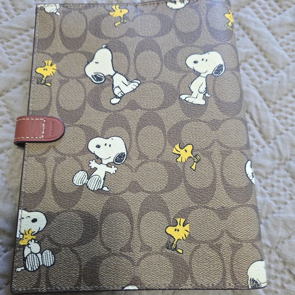 Coach  Snoopy and Woodstock Notebook Cover And Pencil Pouch Set - Picture 2 of 4